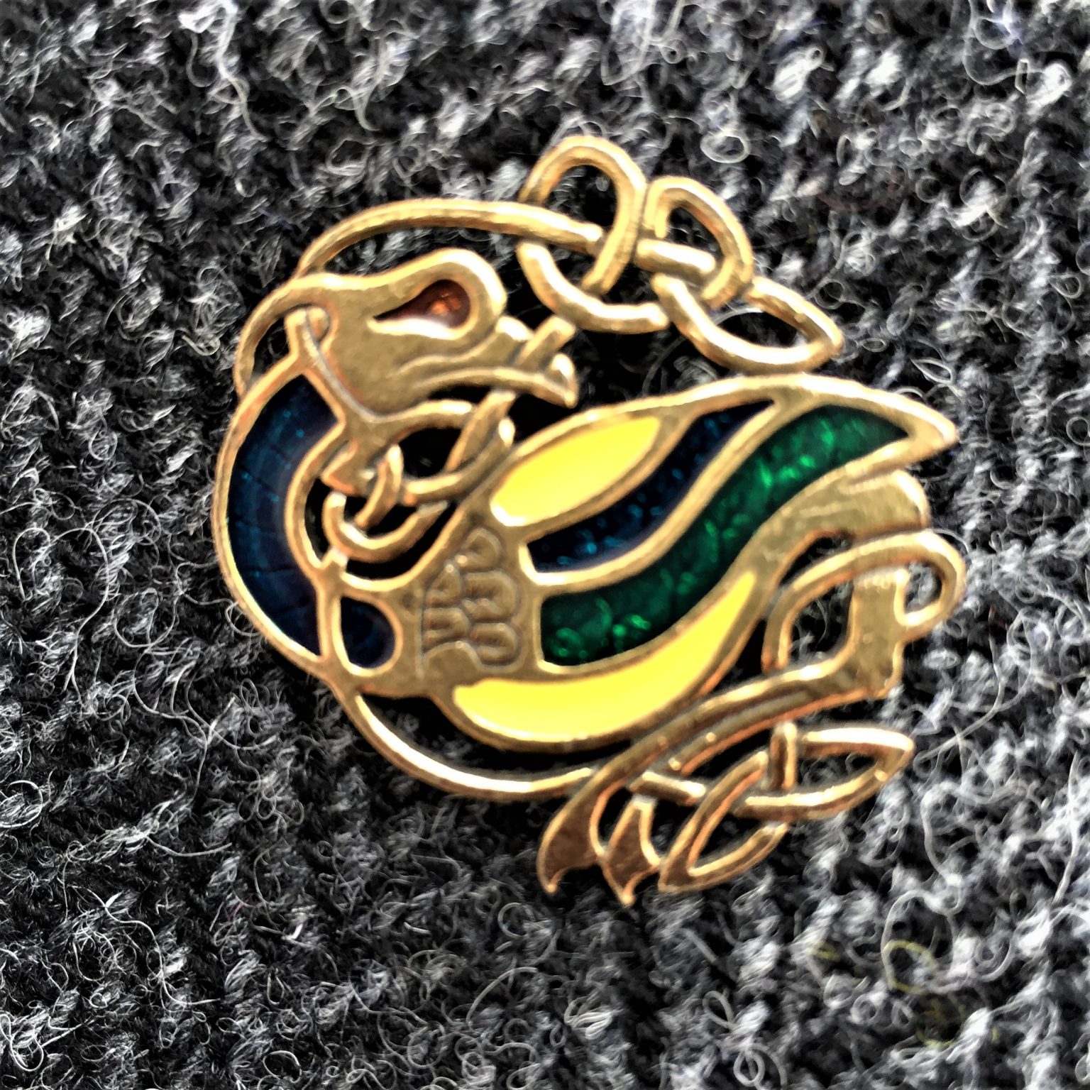 vintage celtic brooch