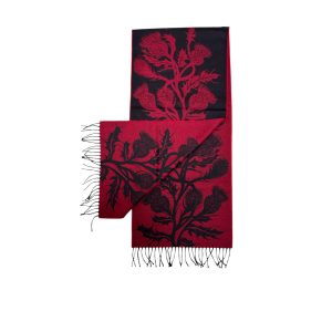 Scottish Thistle Pure New Wool Reversible Scarf/Wrap