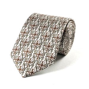 Medieval Cross Silk Tie